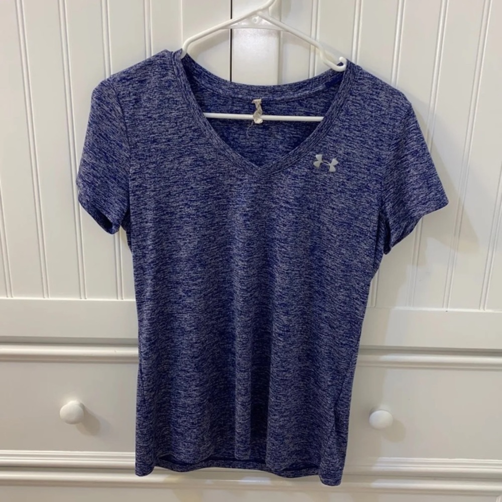 •Women's Purple Under Armour V-Neck Shirt